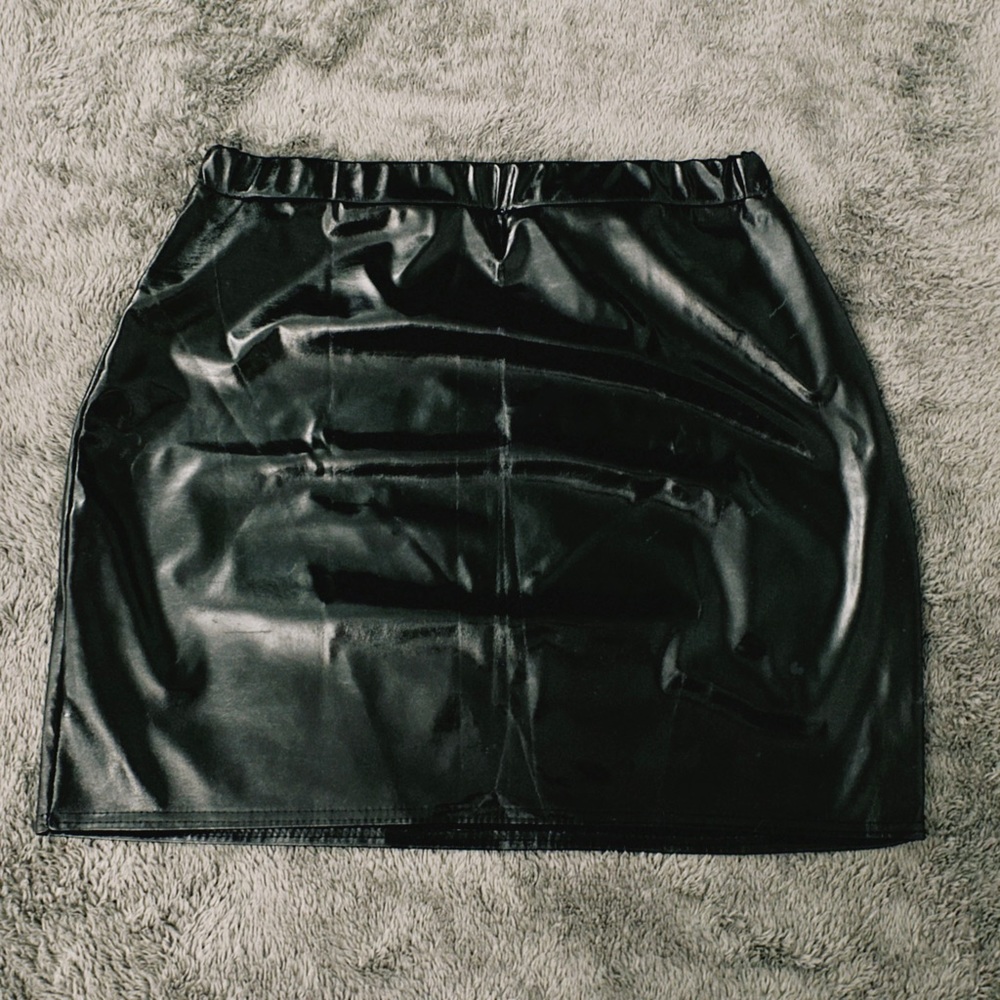 Faux Leather Skirt
